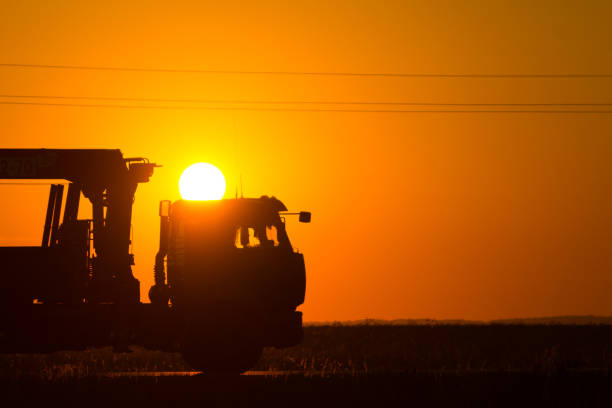 istock Silhouette of scaffold truck 1763406035