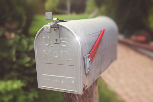 Row of mailboxes