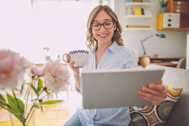 istock Young woman at home 1763466202