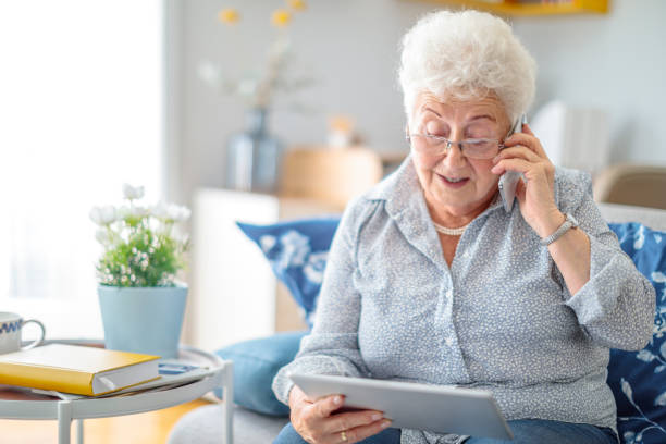 istock Senior woman at home 1763477535