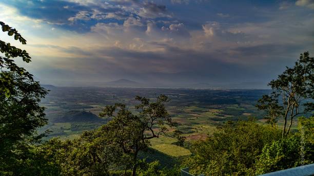istock A view of a valley and mountains from a high point 1763482097