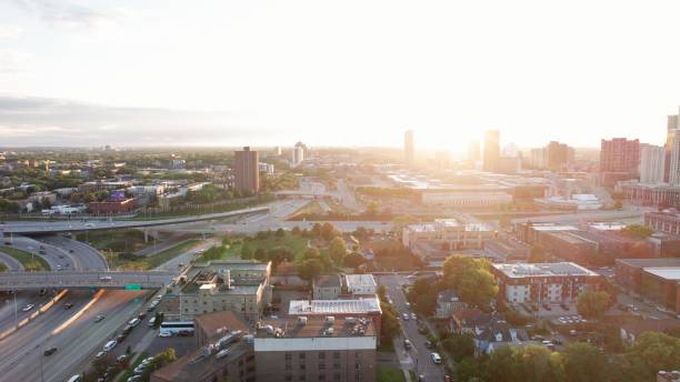 istock Sunset and Freeway in Minneapolis, Minnesota 1763486130