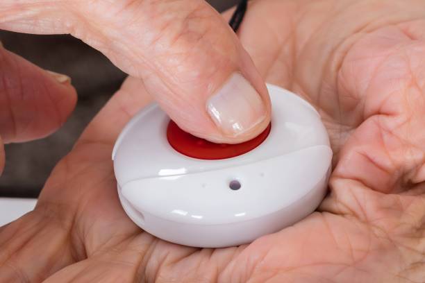 istock Senior Woman Pressing Alarm Button 1763521133