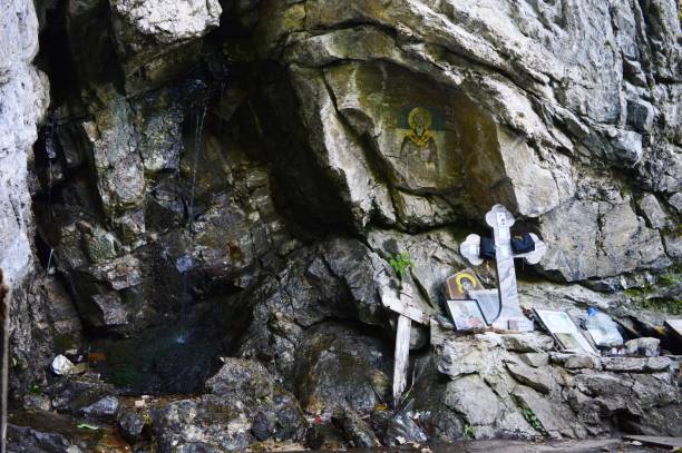 istock an old church in a rock in the forest 1763521164