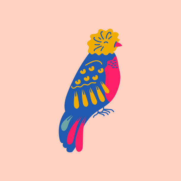 Quetzal tropical bird color element. Abstract exotic animal. Quetzal tropical bird color element. Abstract exotic animal. Vector isolated concept. Trendy illustration. puerto quetzal guatemala stock illustrations