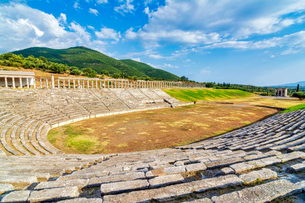 istock Ancient Greek Stadium in Ancient Messini in Greece 1763594178