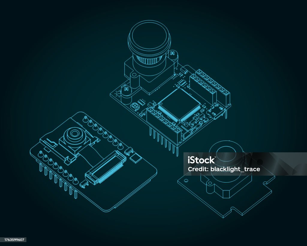 Camera Modules Drawings Stock Illustration - Download Image Now ...
