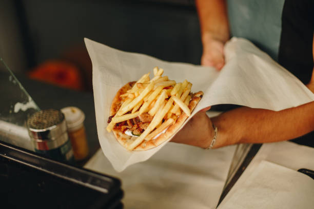istock Serving gyros stock photo 1763669728