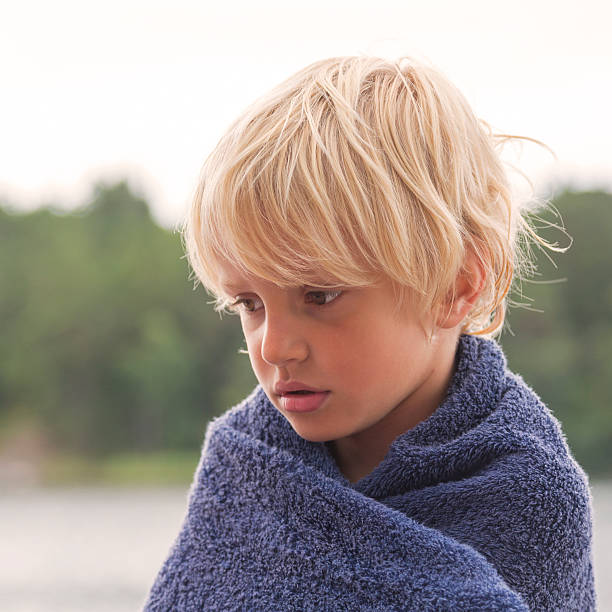 istock Small blond boy after a swim. Stockholm Archipelago. 176367484