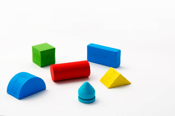 istock Wooden geometric figures of different colors 1763675339