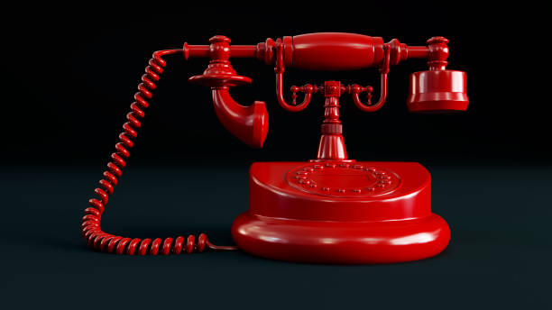 istock red old phone isolated on black background 1763732817