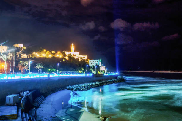 istock Minaret inth e in the old  Jaffa area in   night Tel Aviv 1763737504