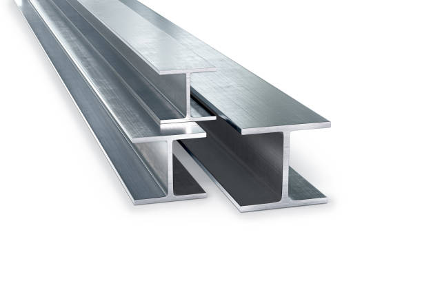 istock Realistic steel I-beam isolated on the white background. 3d rendering 1763776212