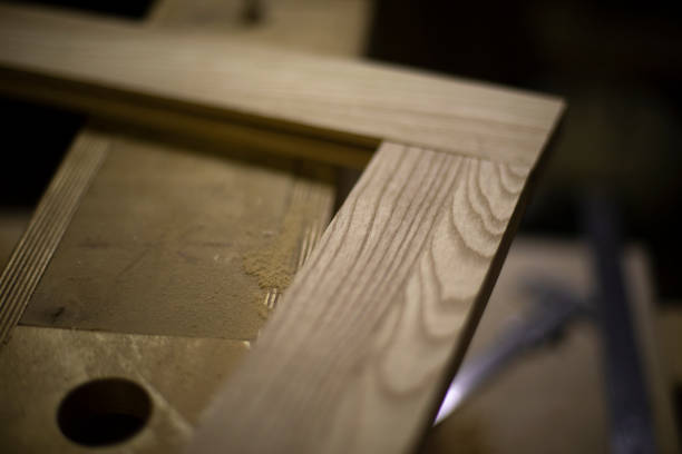 istock Joinery. Details of work. Wood processing. 1763788710