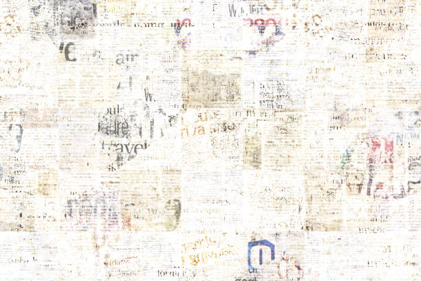 istock Newspaper paper grunge vintage old aged texture background 1763790818