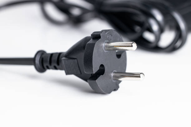 istock Electric plug close-up, European type plug 220 volt 1763832469