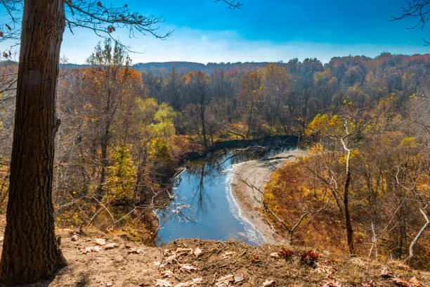 istock Landscape Shot of River Running Through Forest 1763838617