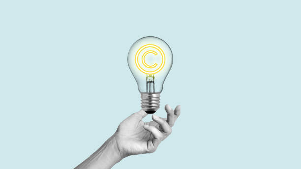 istock Collage with light bulb. Intellectual property rights. Copyright or patent concept, intellectual property 1763901787