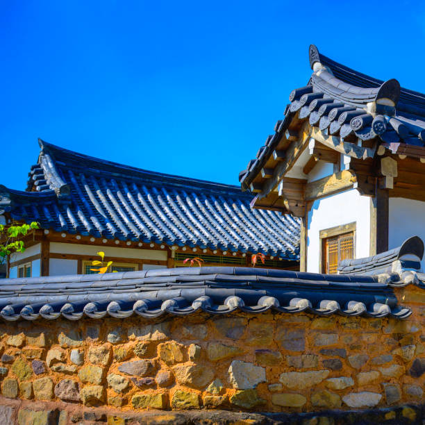 istock Korean Hanok traditional house close-up, a partial view 1763969655