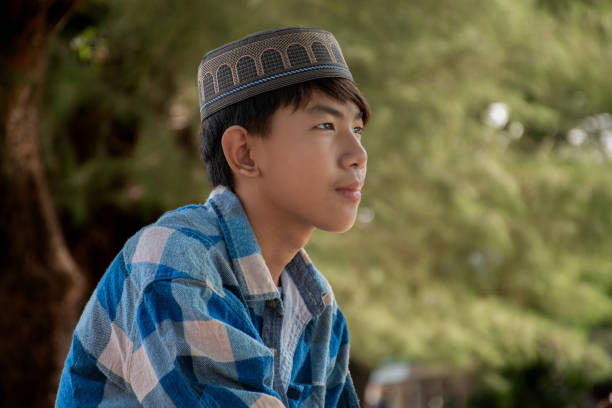 istock Asian cute muslim or islamic boy. 1763978284