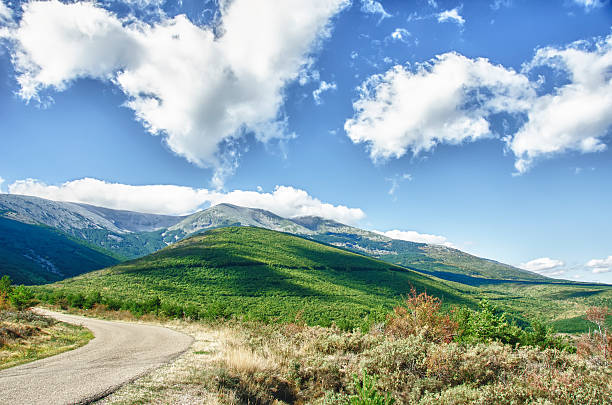 이 Moncayo, 나바라 스톡 사진