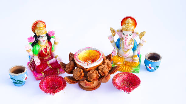 istock Famous Indian God statue, Lord Ganesha, Ma Durga, Adiyogi, Krishna and Ma Laxm Isolate On white background. 1764018984