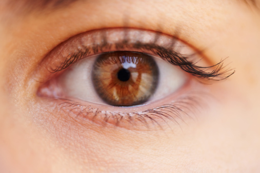 Female eye, close up macro shot