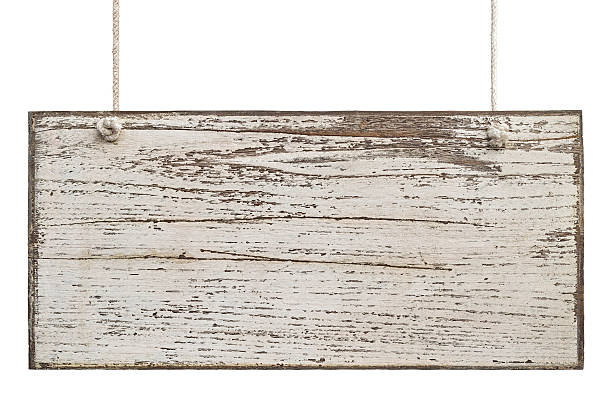 istock Old weathered wood signboard. 176415494