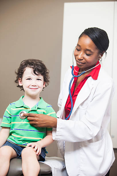 istock Doctor Checking Little Boy's Heartbeat 176416794