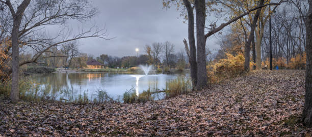 Malden Park is a public park in Windsor, Ontario, Canada.   This is an autumn scene from the park.
