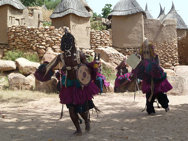 istock Dogon Tribe Dancers in Mali 176417525