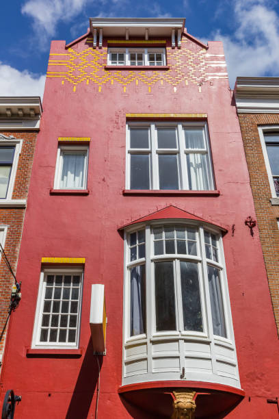 istock Red facade on a historic house in Den Haag 1764181065
