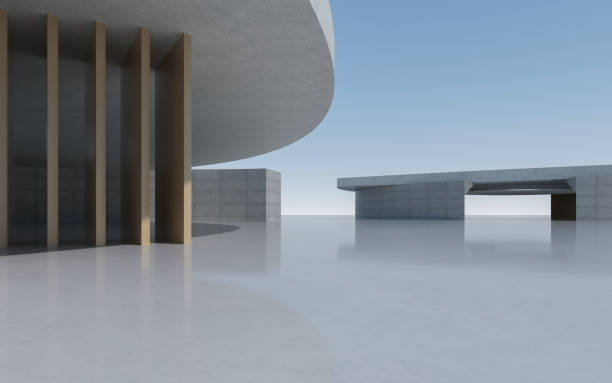 istock The Night of 3D Urban Architecture Square 1764191084