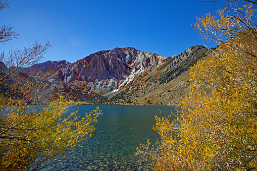 fall colors bracketing Convict Lake