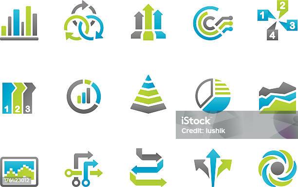 Stampico Ikonbiznes Infographic - Stockowe grafiki wektorowe i więcej obrazów Wykres kołowy - Wykres kołowy, Ikona, Schody