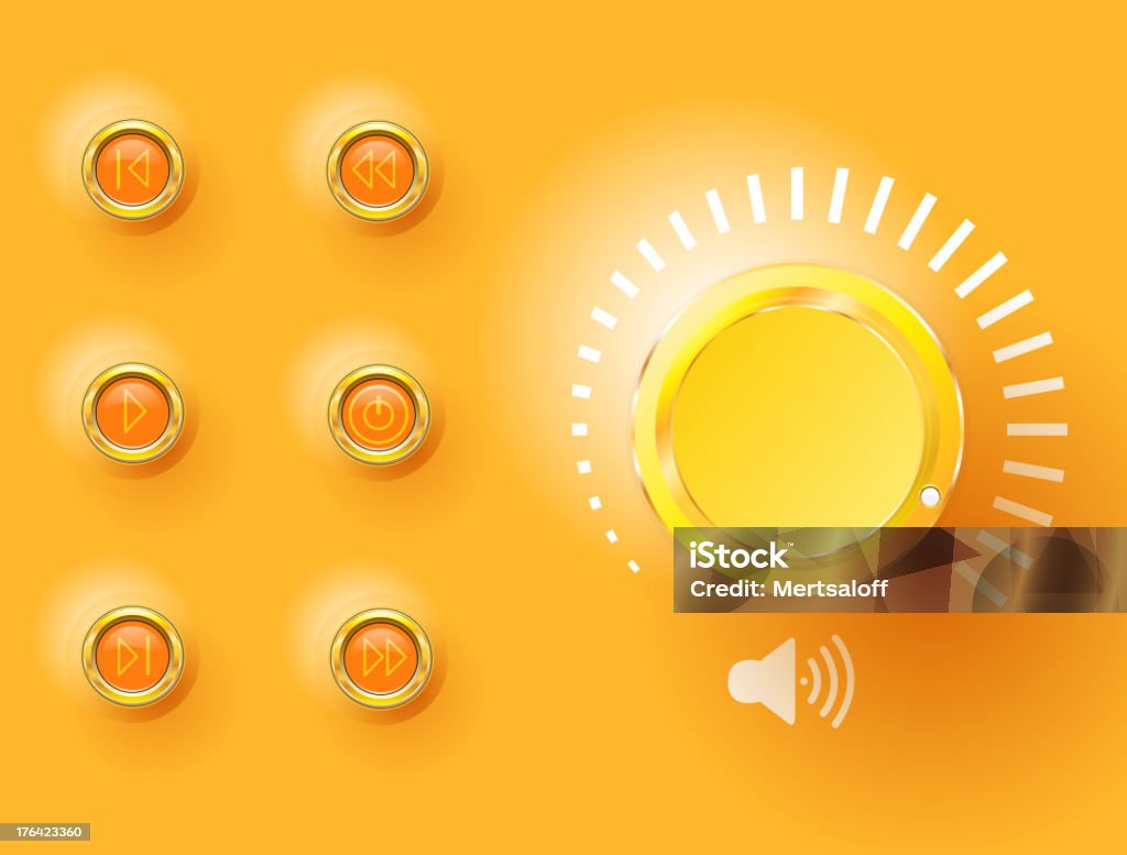 Volume Control Stock Illustration - Download Image Now - Amplifier ...