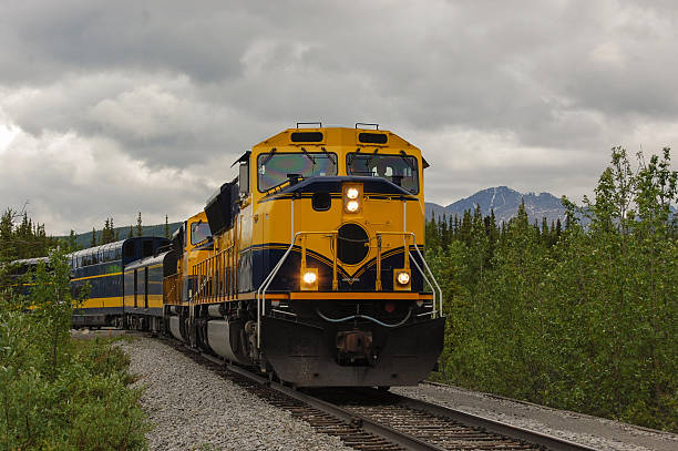 istock Railroad Locomotive in Alaska 176424139
