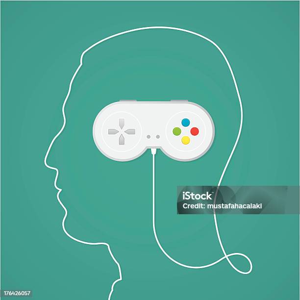 Vetores de Vídeo Game Addiction e mais imagens de Videogame - Videogame, Distúrbio do jogo, Vector