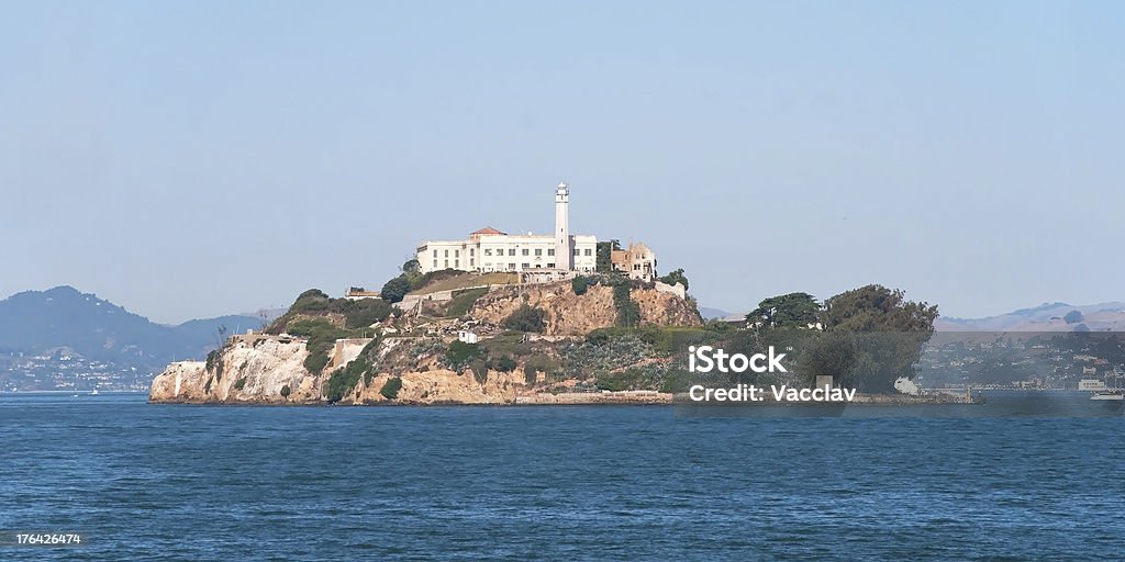 Insel Alcatraz Gefängnis island in San Francisco bay - Lizenzfrei Architektur Stock-Foto