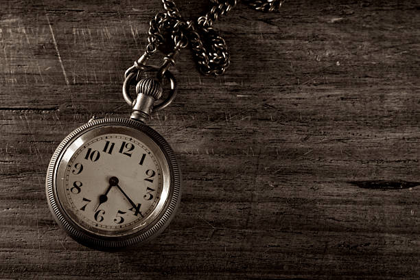 istock Pocket watch on wood 176426817