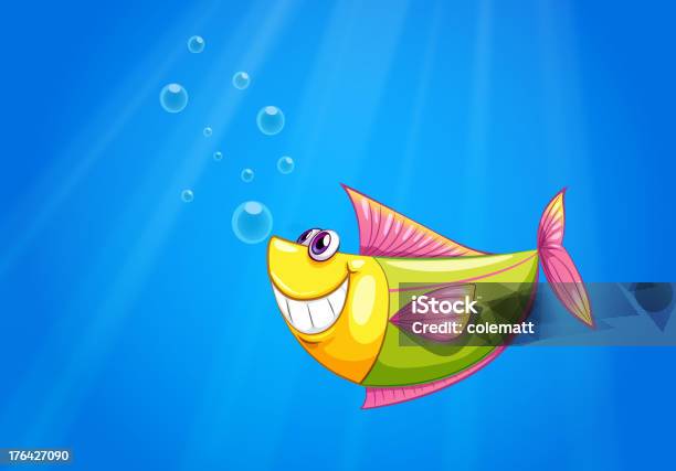 Fish In The Sea Stock Illustration - Download Image Now - Animal, Animal Body Part, Animal Eye