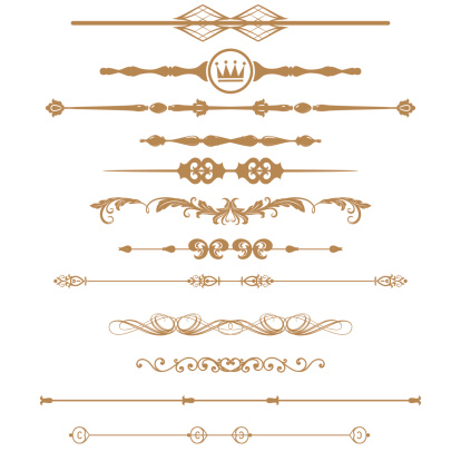 Borders and elements for design. Vector.