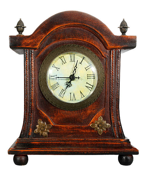 istock Clock wooden old vintage 176427773