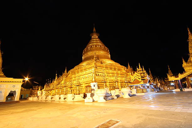 istock Night at Shwezigon Pagoda,Bagan Myanmar 176429649