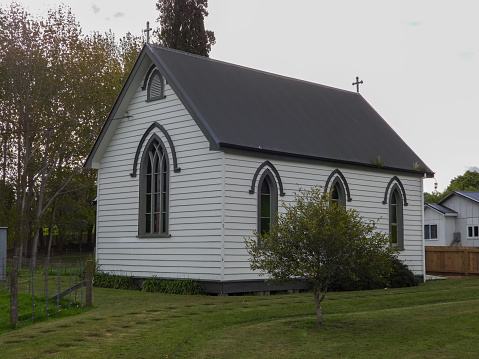 The old church at Elsthorpe township, North Island