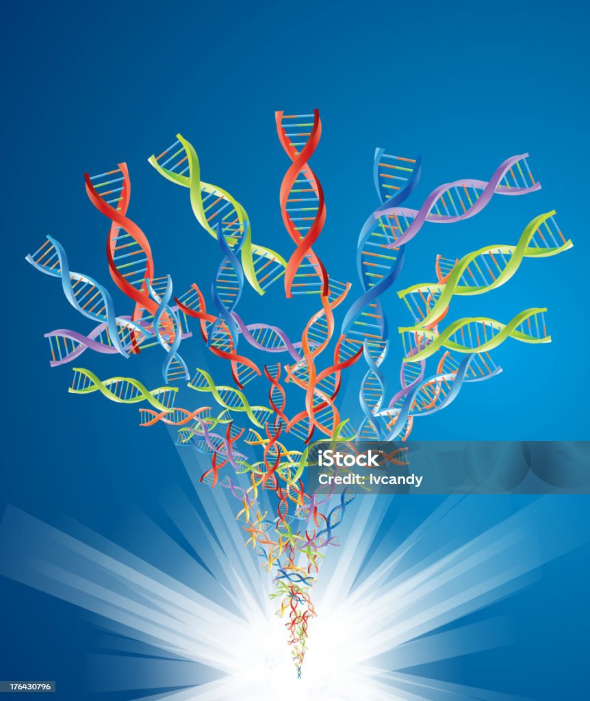 Segmentos de ADN - Royalty-free ADN arte vetorial