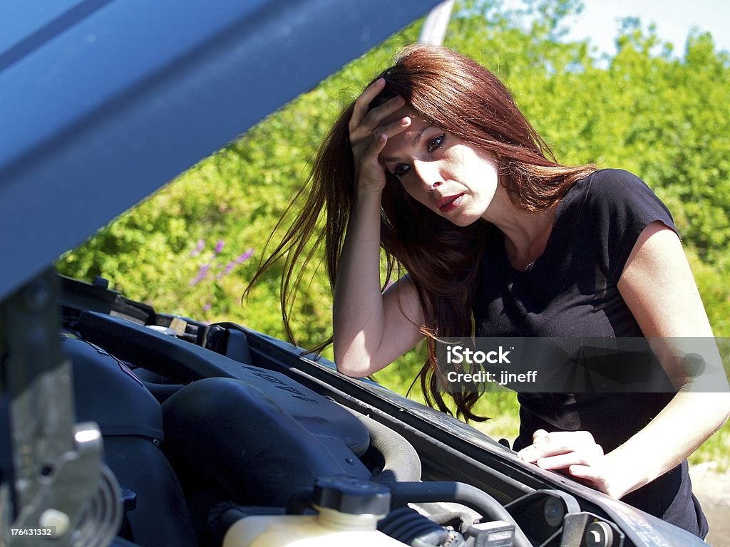 Frau fehlgeschlagen - Lizenzfrei Auto Stock-Foto