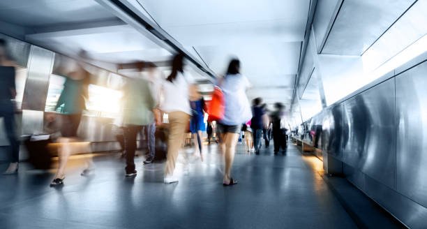 istock Business people rushing in the lobby 1764321715