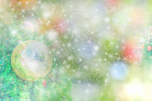 Christmas bokeh background. Silver. Abstract blurred lights. Blurred background stars