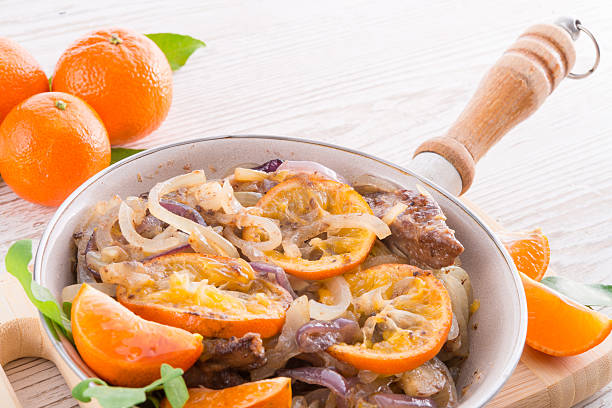 istock Liver with onion-orange sauce 176433071